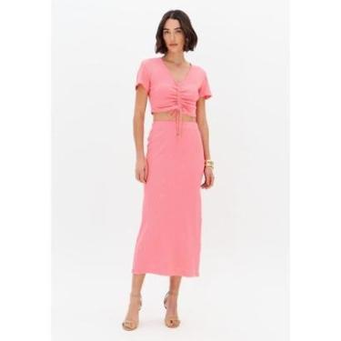 Imagem de Saia Super Midi Cintura Alta-Feminino