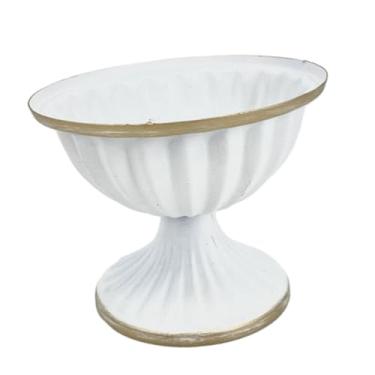 Imagem de Wswqop Vaso Decorativo, Urna, Floreira, Suporte Tradicional para Flores, Pequeno Vaso de Flores, Vaso de Flores para Quarto, Escritório, Casa, Mesa de Jantar, branco grande, Tamanho real