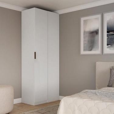 Imagem de Guarda-Roupa de Canto Reto Clean 100% MDF Altezza - Belmax