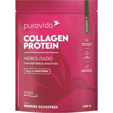 Imagem de Colageno Hidrolisado Protein Frutas Silvestres 450g PuraVida-Unissex