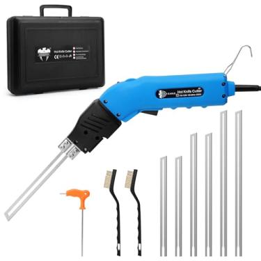 Imagem de Faca quente de 250 W, cortador de isopor, ferramenta de corte elétrico de espuma, faca quente resfriada a ar, cortador de espuma elétrica ajustável para EPP, EPS, XPS, EVA, esponja, EPE, PU, nylon