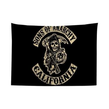 Imagem de Tapeçarias De Parede Boêmias Son of Anarchy American Crime Tv Mandala 