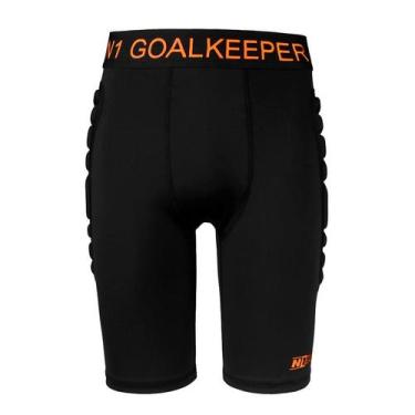 Imagem de Short Térmico Infantil N1 PROTEK com Proteções, 10, Preto