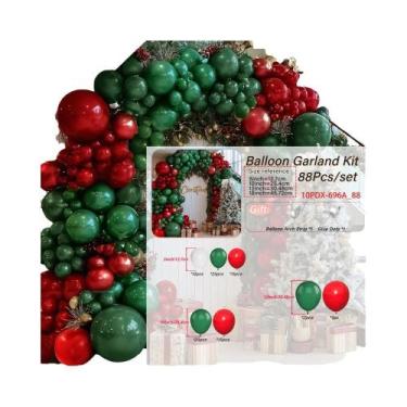 Imagem de Kit De Arco De Balões Para Aniversário, Natal E Casamento, Decoração P