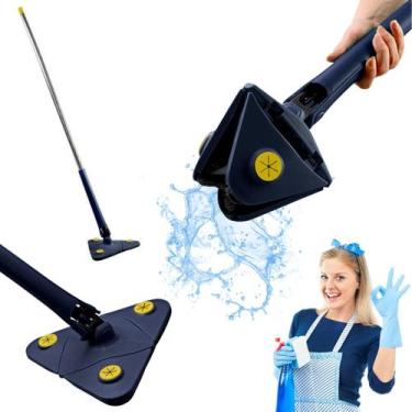 Imagem de Mop Triângulo De Cozinha Limpeza Ajustável Giratório 360 Limpa Chão Vi
