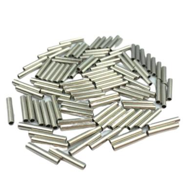 Imagem de Luva Anilha Para Encastoar Cabo De Aço Kit 100pcs 1,6mm-Unissex