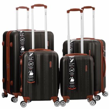 Imagem de Mala De Viagem Rígida Abs 4 Peças Rodinhas 360º Expansível