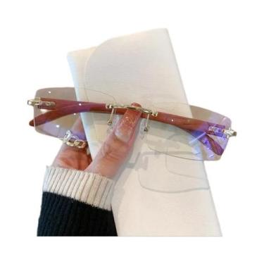 Imagem de Óculos De Sol Unissex De Luxo Com Padrão De Madeira UV400 KAMMPT Sem A