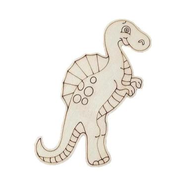 Imagem de Artesanato De Dinossauros De Madeira Para Crianças, 10 Peças, Ornament