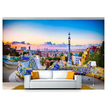 Imagem de Papel De Parede Cidade Barcelona Espanha 3D Ncd222