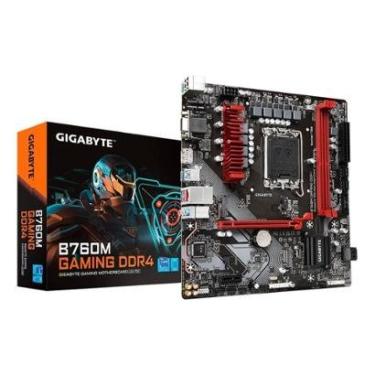 Imagem de Placa-Mãe Gigabyte B760M Gaming DDR4, Intel LGA 1700 MATX, DDR4, e - B760M GAMING DDR4-Unissex