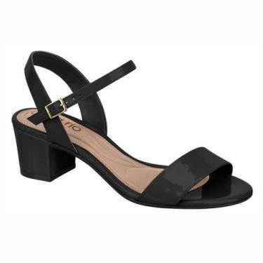 Imagem de Sandália Feminina Beira Rio Salto Bloco Grosso Baixo Casual Conforto, 