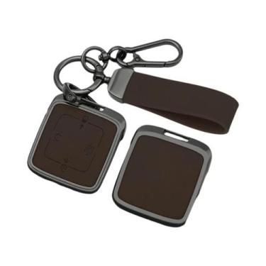 Imagem de Capa De Chave Remota De Carro Em Liga De Zinco E Couro Para ZEEKR 001 