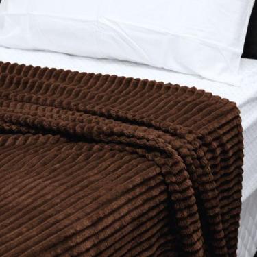 Imagem de Cobertor Manta Canelada da Corttex Casal Macia 1,8x2m pro Inverno, Mar