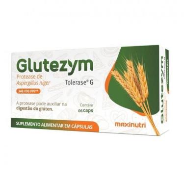 Imagem de Glutezym 348.000 6 Cápsulas MaxiNutri  Enzima Digestiva com Tolerase G