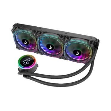 Imagem de Water Cooler Rise Mode Aura Ice Black, ARGB, 360mm, AMD/Intel, Preto - RM-WAIB-06-ARGB