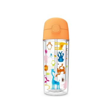Imagem de Garrafa De Água Infantil Pop madagascar 270ml c/ Canudo