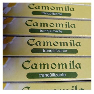 Imagem de kit de Incenso Indiano Zed Black Camomila relaxamento e meditação anti