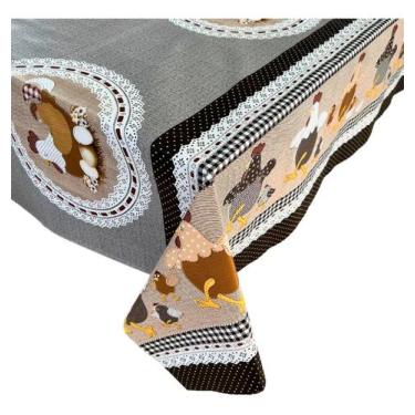 Imagem de Toalha De Mesa Térmica Cozinha Galinheiro Impermeável Sítio Chácara Fa