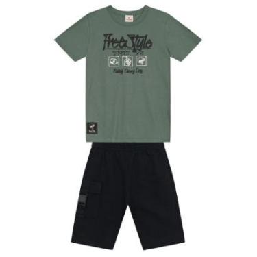 Imagem de Conjunto infantil menino de skate em puff Brandili-Masculino