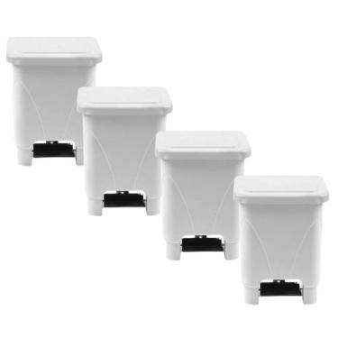 Imagem de Kit 4 Lixeira Com Pedal Para Cozinha Restaurante Banheiro 15 Litros - 
