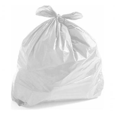 Imagem de Saco para Lixo Saco Branco para Lixo 100 Litros Coleta Seletiva 100 Unidades Leitoso Hi...