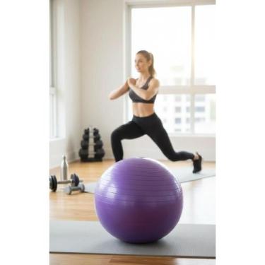 Imagem de Bola Pilates Fisioterapia 65cm Roxo: Força e Equilíbrio - Congratulati