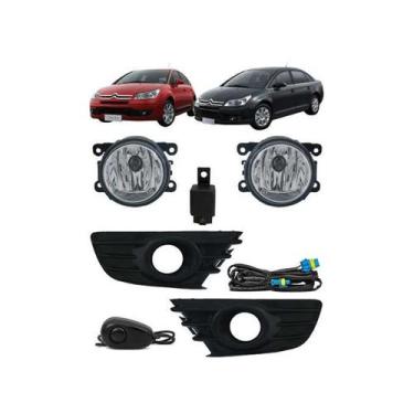 Imagem de Kit Farol de Milha Neblina Citroen C4 Hatch 2008 2009 2010 2011 2012 e