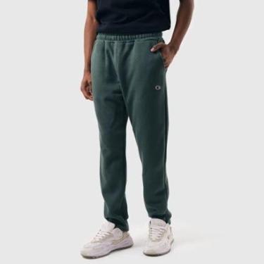 Imagem de CALÇA CHAMPION MOLETOM ATHLETIC RELAXED GREEN-Masculino