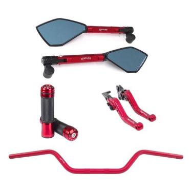 Imagem de Manete Manopla Guidão Retrovisor Cb300r Strada Twister Nh190 - Stark R