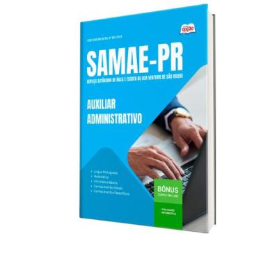 Imagem de Apostila SAMAE-PR - Auxiliar Administrativo - Apostilas Opção