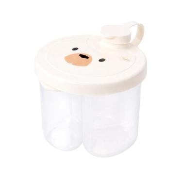 Imagem de Pote Porta Dosador De Leite Em Pó Bebê Fórmula 3 Divisórias - - PLASUT