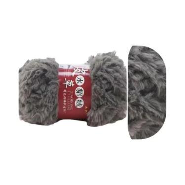 Imagem de Cachecol De Pelúcia Imitação De Pele De Mink, 100g, Fio De Linha Semi 