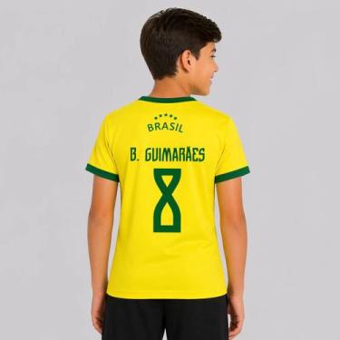Imagem de Camisa Brasil Canarinho Juvenil 8 B. Guimarães - Balboa, 12 ANOS