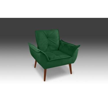 Imagem de Poltrona Opala Suede Verde-Pandora Decor - CASA DA POLTRONA