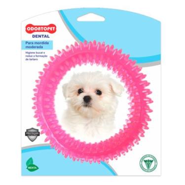 Imagem de Brinquedo Mordedor de Cachorro Super Resistente Dental Argola 7KG Odon