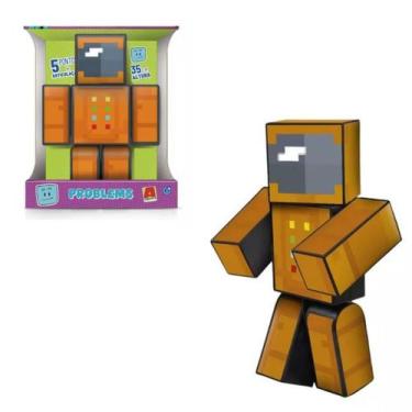 Imagem de Boneco Zoom Turma Do Problems 35cm Articulado Minecraft - Algazarra In
