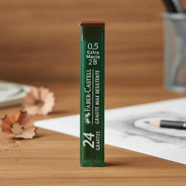 Imagem de Grafite Faber-Castell 0.5mm 2B - Kit com 24 Minas para Lapiseira