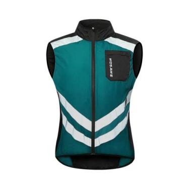 Imagem de Colete Refletivo Noturno Sem Mangas Para Ciclismo Masculino WOSAWE MTB