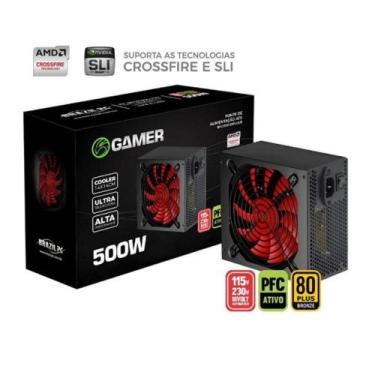 Imagem de Fonte Alimentacão Bpc Atx 500w Bivolt - BRAZIL PC, Bivolt