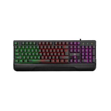 Imagem de Teclado Gamer Semi Mecanico Iluminação Rainbow BPC-K7038 - Brazilpc