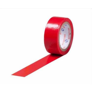 Imagem de KIT 10 Fita Isolante PVC Anti-Chama 18mmx20m Decorlux Verm.