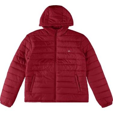 Imagem de Jaqueta Puffer Masculina Enfim Active 115319, Bordô, M