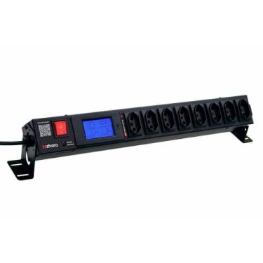 Imagem de Filtro de Linha + Protetor Smart TS Shara, 8 Tomadas, 10A, C/ Display,