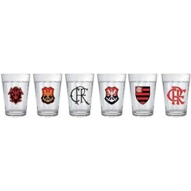 Imagem de Kit c/6 Copo Americano do Flamengo 190 ml - Allmix
