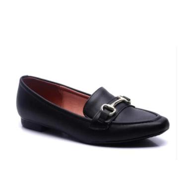 Imagem de Mocassim Vizzano Feminino Conforto Elegante, Preto, 35