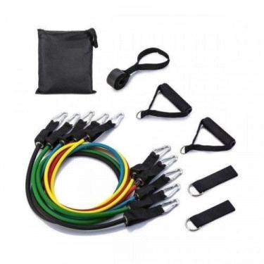 Imagem de Kit 11 Peças Elásticos Para Exercício Extensor Funcional - Completo Jt