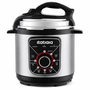 Imagem de Panela de Pressão Elétrica Essencial Itatiaia 3L 127V 700W Inox Preto