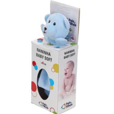 Imagem de Naninha Baby Soft Azul - NoBrand