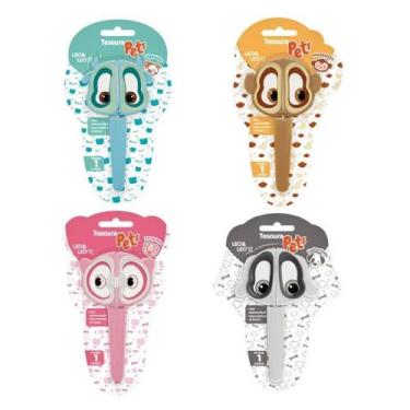 Imagem de Tesoura Escolar Pets Blister Leo E Leo 72003 - Fabricante Padrão